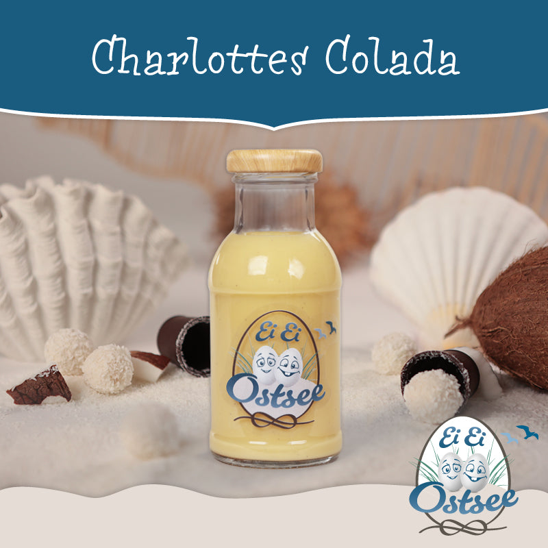 Premium Eierlikör "Charlottes Colada" –  Kokos-Eierlikör (1 Flasche, 200 ml)