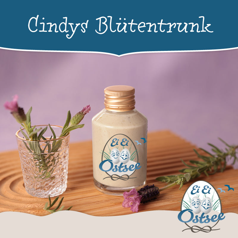 Premium Eierlikör "Cindys Blütentrunk" –  Lavendel-Eierlikör (1 Flasche, 100 ml)