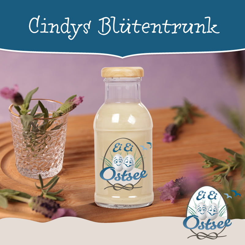 Premium Eierlikör "Cindys Blütentrunk" –  Lavendel-Eierlikör (1 Flasche, 200 ml)