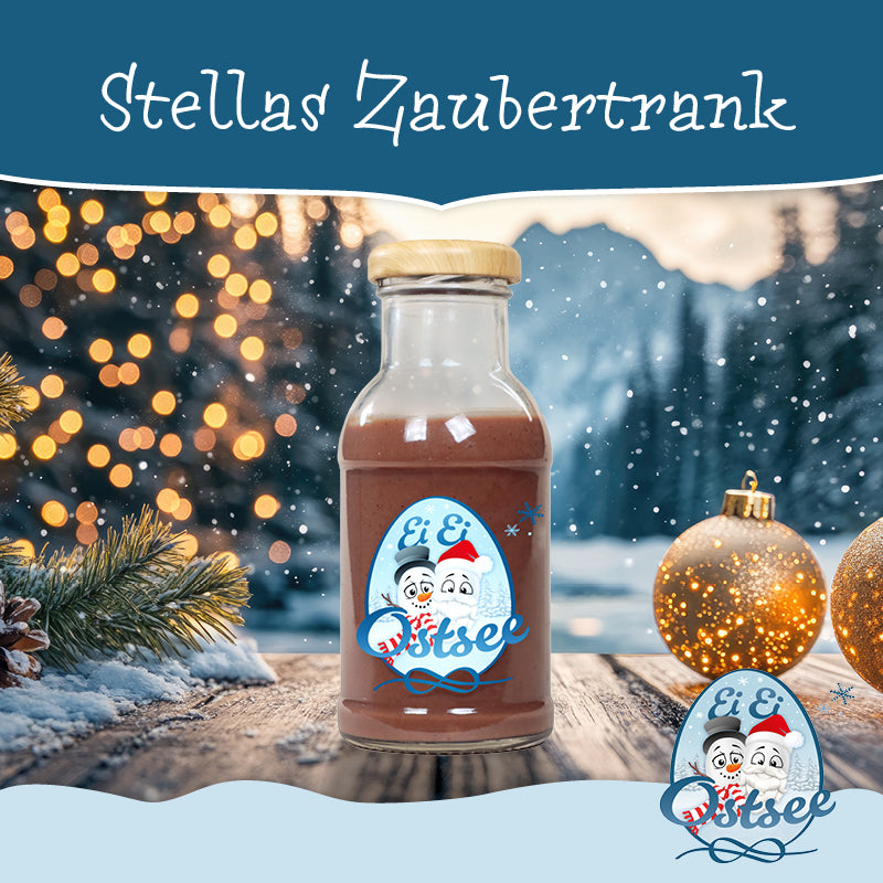 Premium Eierlikör "Stellas Zaubertrank" – Lebkuchen umarmt zarte Schokolade (1 Flasche, 200 ml)