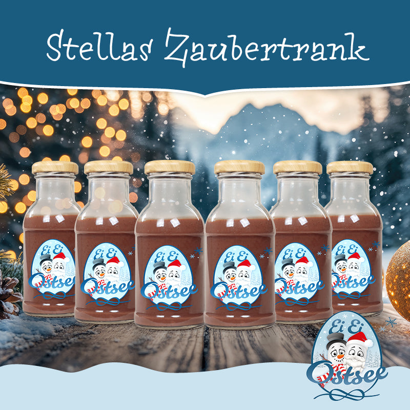 Premium Eierlikör "Stellas Zaubertrank" – Lebkuchen umarmt zarte Schokolade (6er-Set à 200 ml)